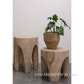 Promotion natural wood home decorative wooden vase
